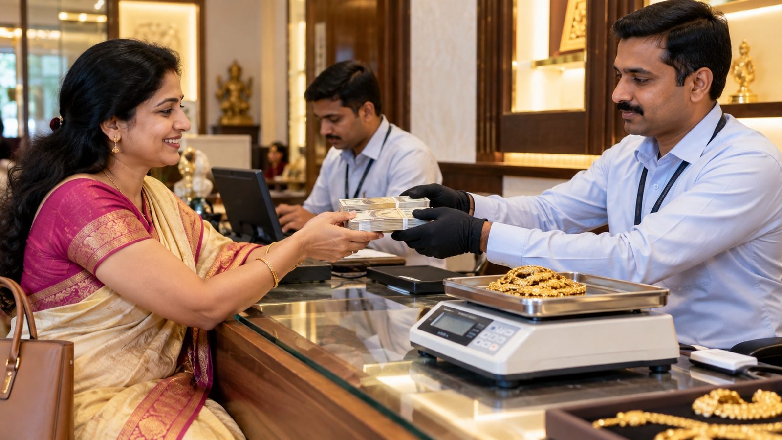 MM Gold Buyers counter in Coimbatore